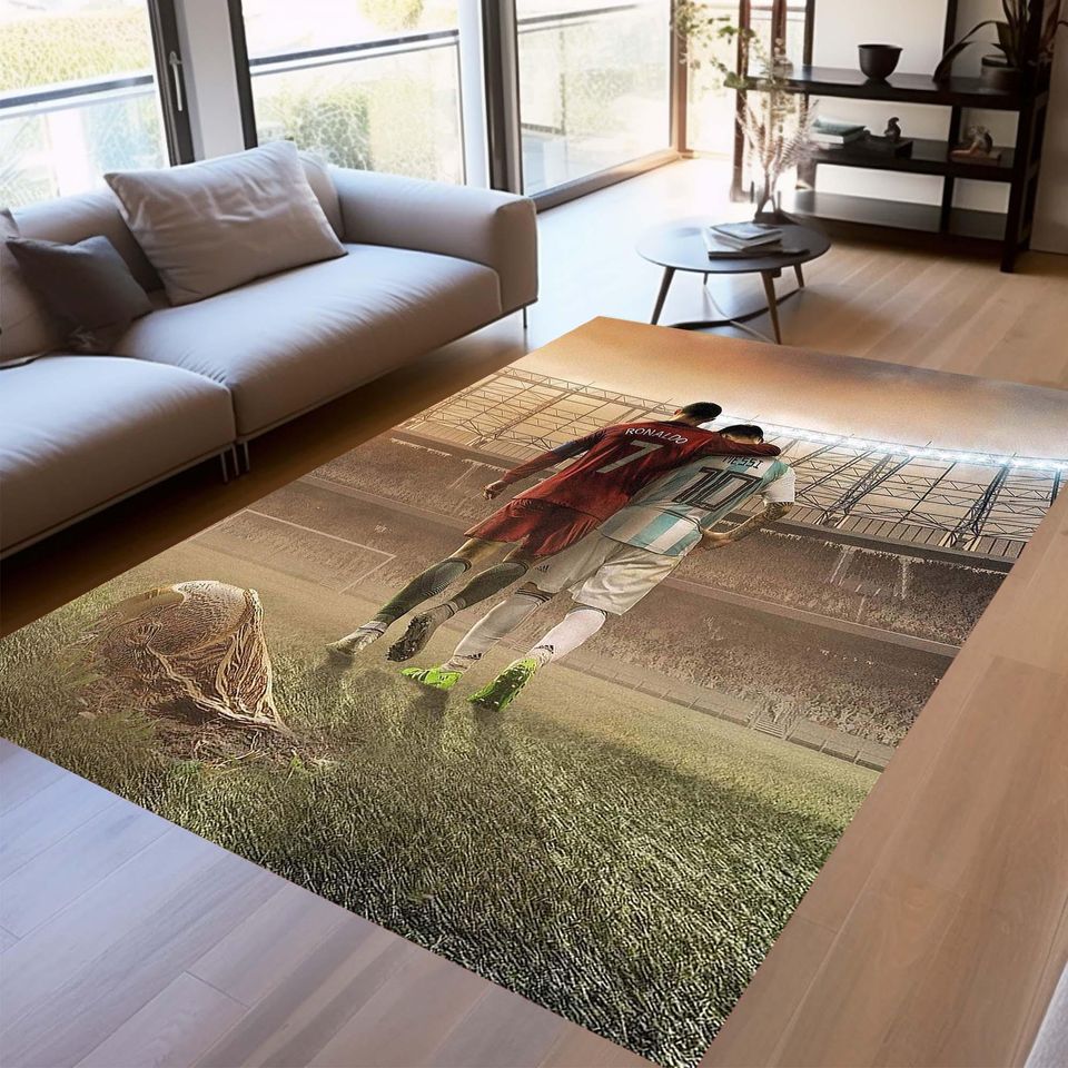 Soccer Legends Rug, Personalized Sports Team Rug, Kids Room Decor