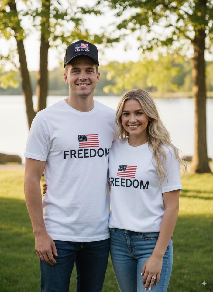Freedom Trucker Hat | American Flag, Unisex Snapback