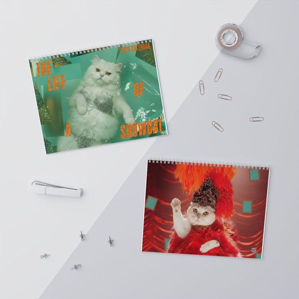 The Life Of A Show Cat 2026 Wall Calendar, Cute Cat Calendar 2026, Cat Mom Calendar
