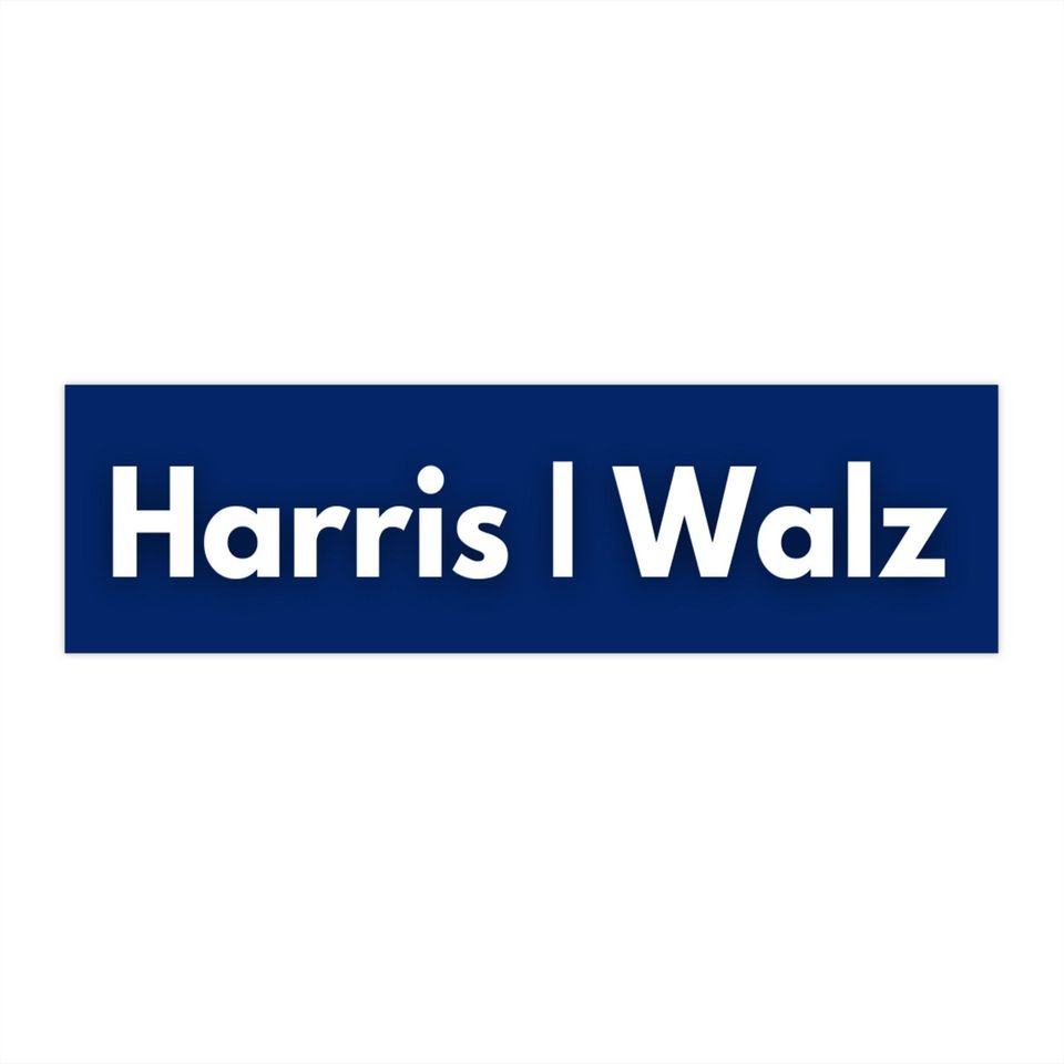 Harris Walz Bumper Sticker , Kamala Harris 2024