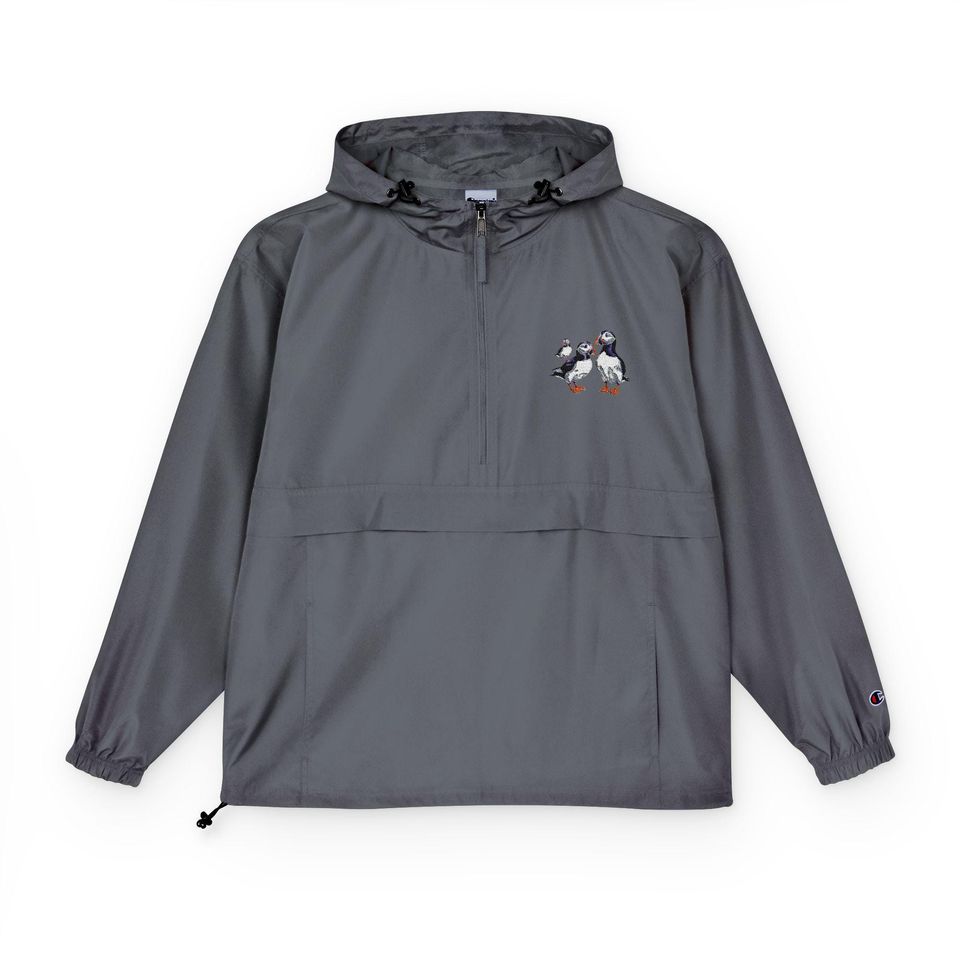 Puffin Up! Champion Unisex Packable Anorak Jacket