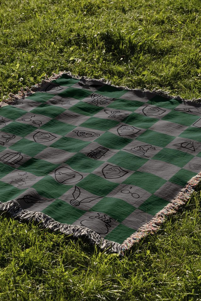 Serpent House Blanket | Wizard Pride Throw | Dark Wizard Decor & HP House Gift | Snake  Tapestry