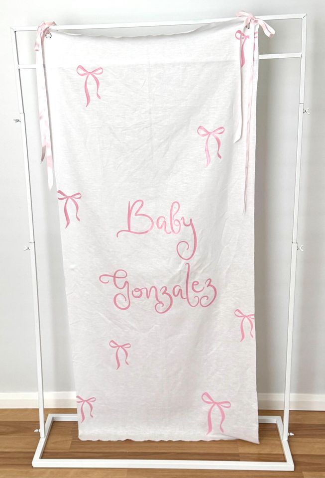 Custom Baby Shower Fabric Welcome Banners | Welcome Sign | Events, Weddings, Party | Fabric Sign |