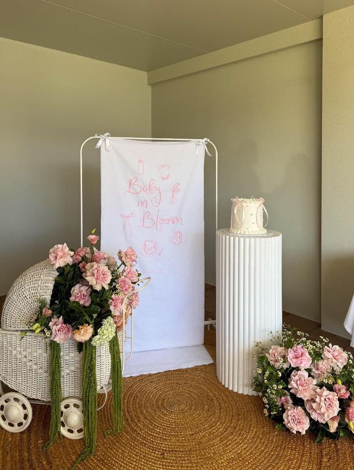 Custom Baby Shower Fabric Welcome Banners | Welcome Sign | Events, Weddings, Party | Fabric Sign |