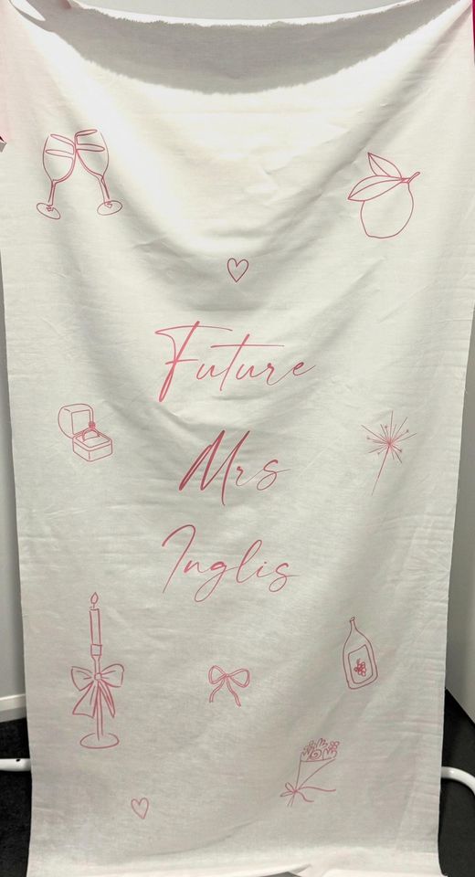 Custom Baby Shower Fabric Welcome Banners | Welcome Sign | Events, Weddings, Party | Fabric Sign |