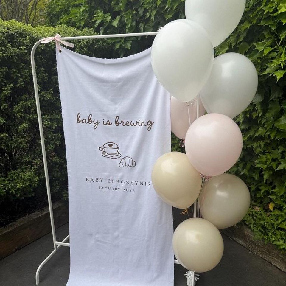 Custom Baby Shower Fabric Welcome Banners | Welcome Sign | Events, Weddings, Party | Fabric Sign |