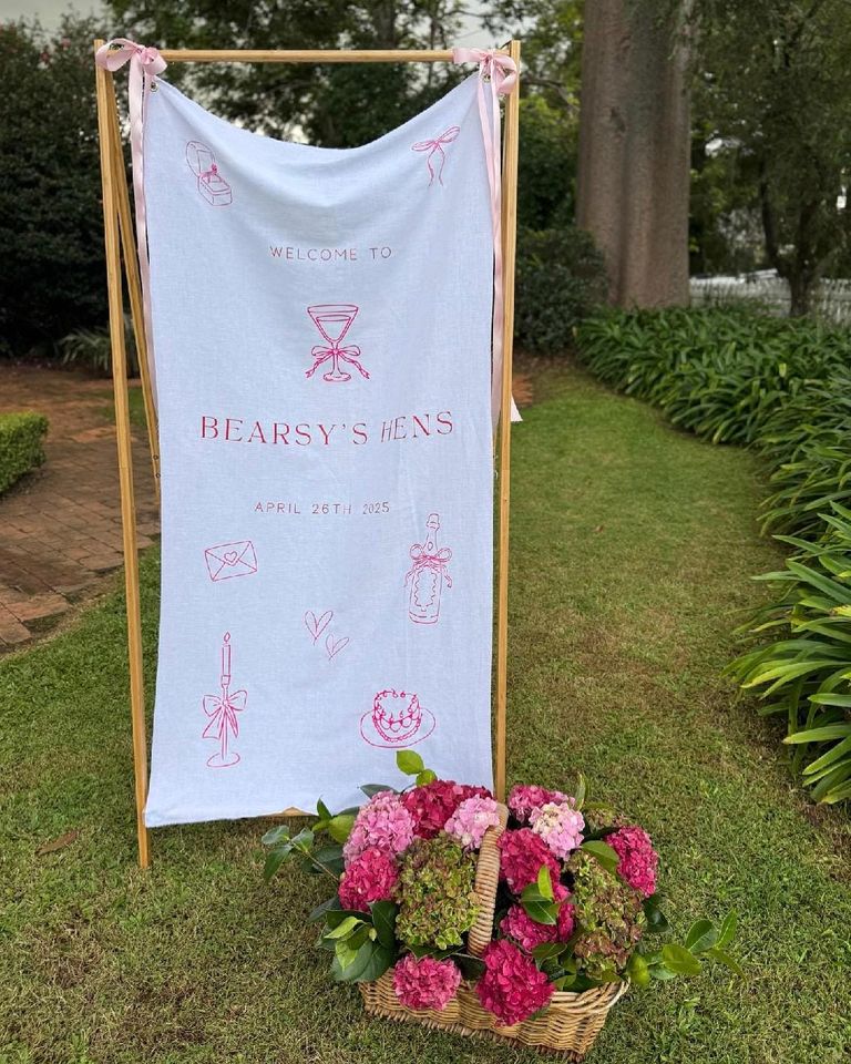 Custom Baby Shower Fabric Welcome Banners | Welcome Sign | Events, Weddings, Party | Fabric Sign |