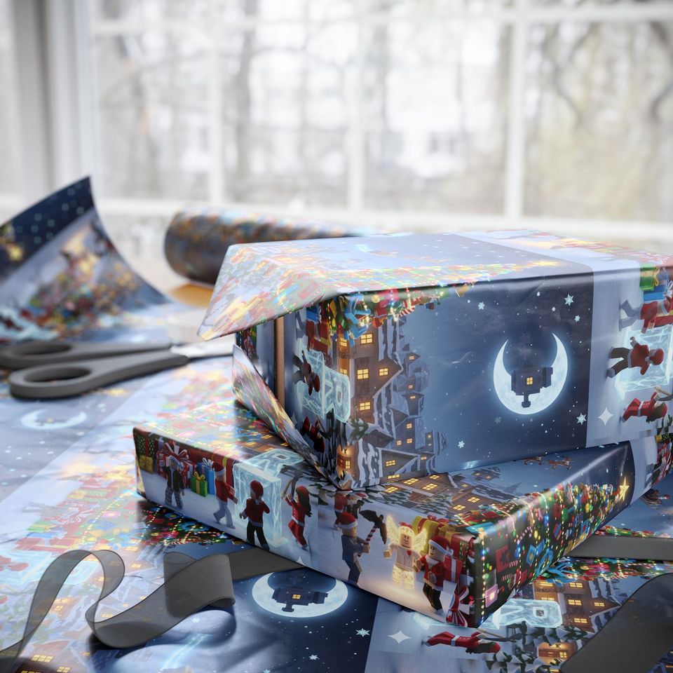 Roblox Christmas Wrapping Papers | Holiday Game-Themed Gift Wrap