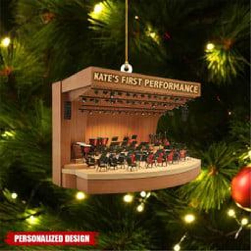Personalized Symphony Orchestra Ornament: Acrylic Musician Keepsake