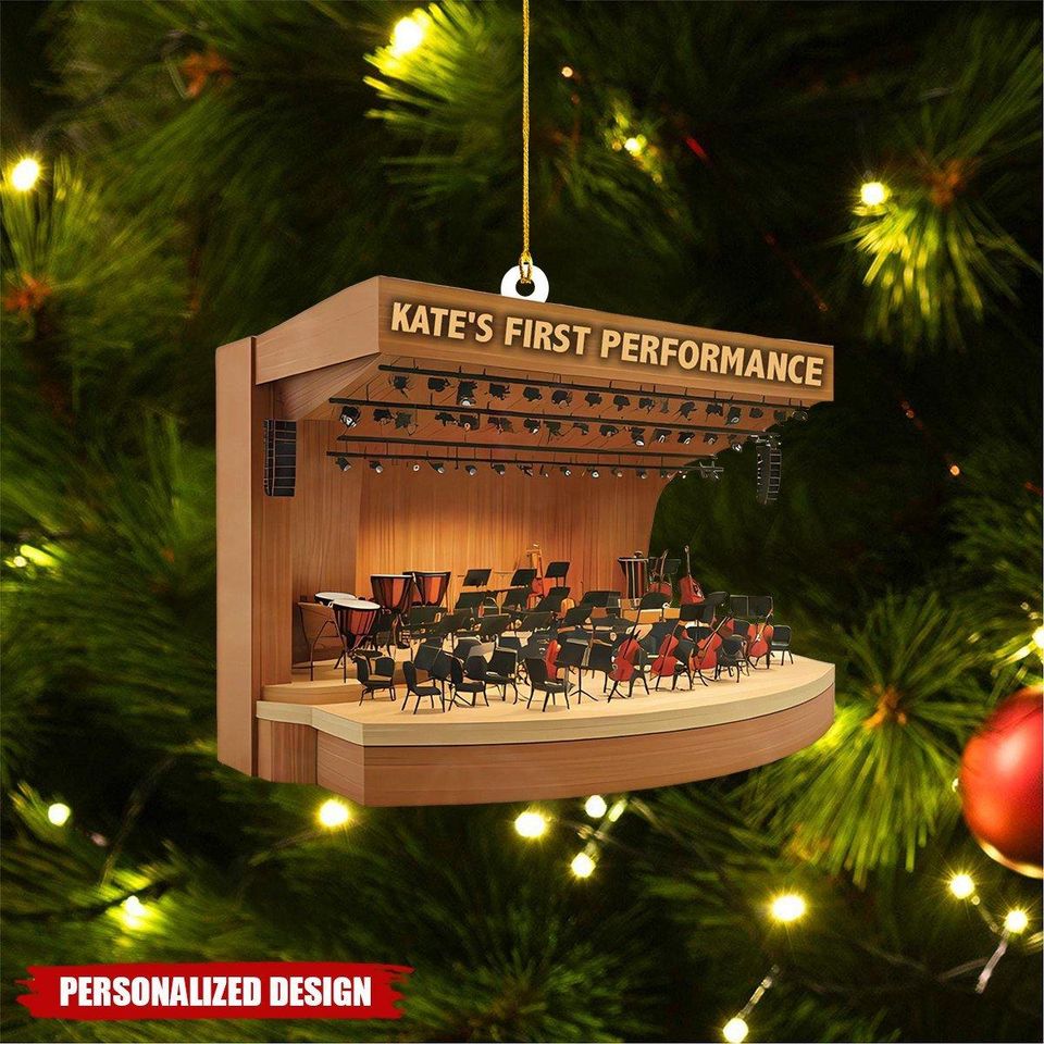 Personalized Symphony Orchestra Ornament: Acrylic Musician Keepsake