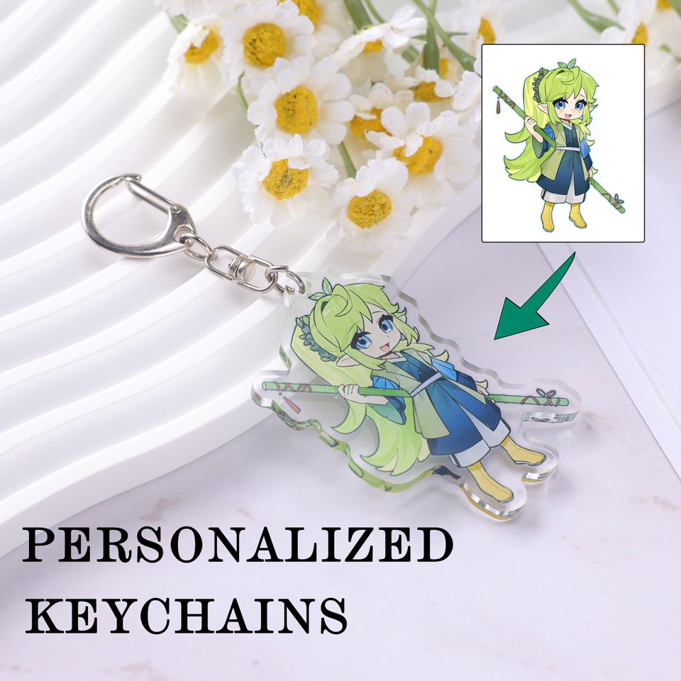 Custom character Transparent Keychain, Photo Keychain Gift, Funny Gift Idea
