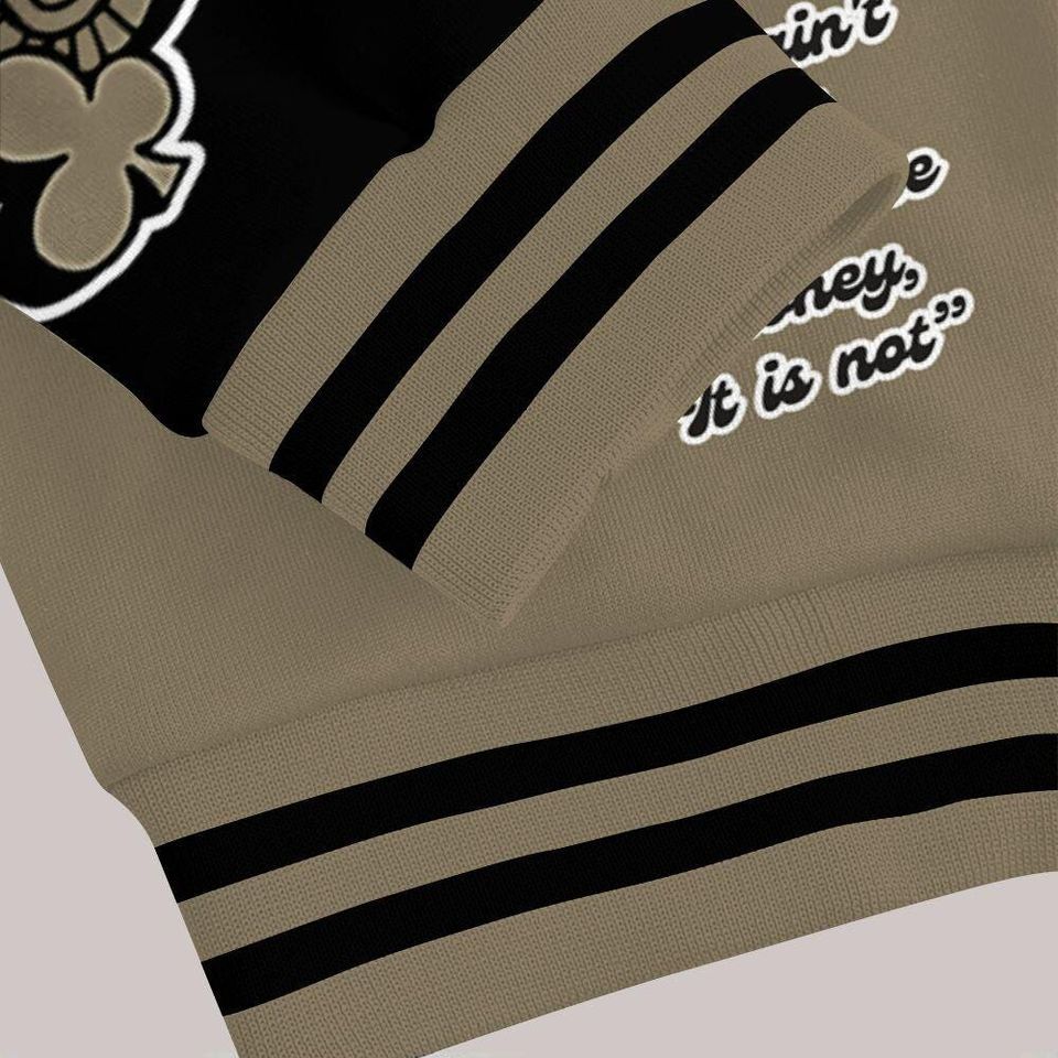 Olive 9s Varsity Jacket - Paid In Full Baseball Varsity Jacket