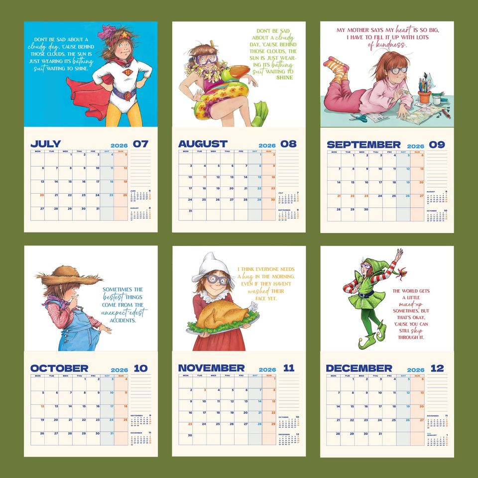 B Jone Wall Calendar 2026, Kindergarten Monthly Planner, Teacher Gift