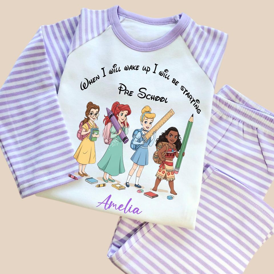 Personalized Unicorn Pajamas: Girls' Back to School Sleepwear
