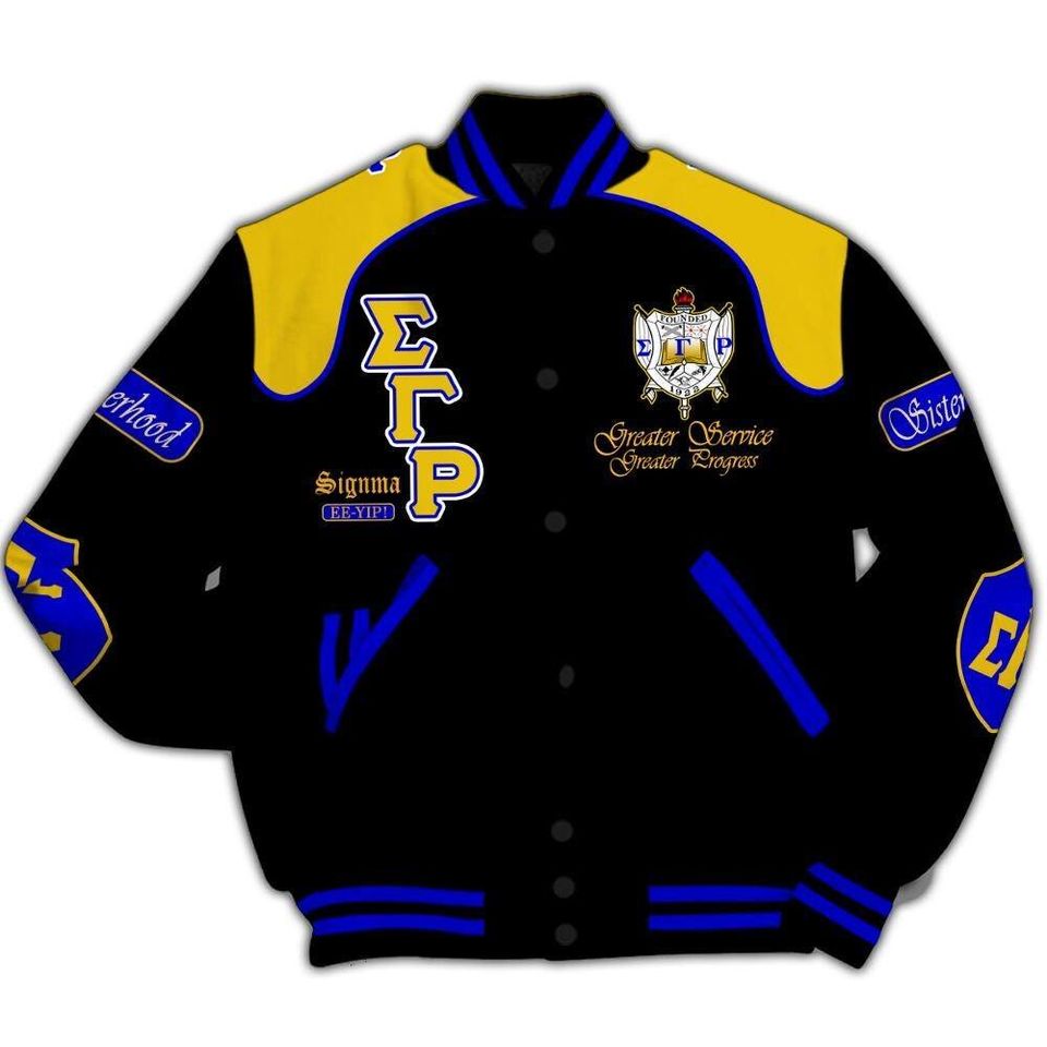 Ireishprint Sigma Gamma Rho Varsity Jacket, Indianapolis Sorority Jacket