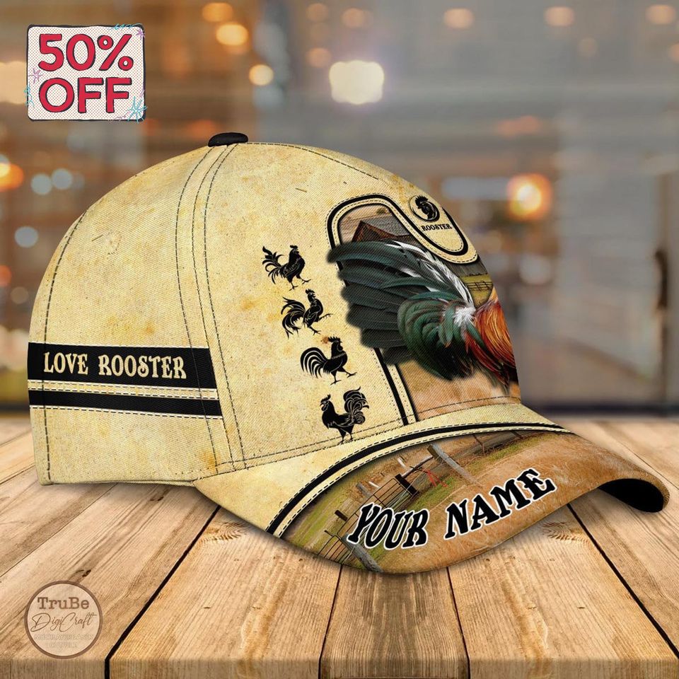 Personalized Rooster Baseball Cap