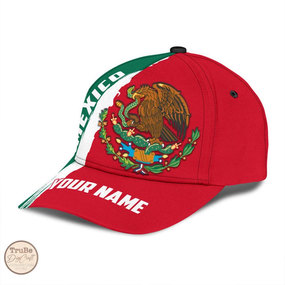 Personalized Aztec Eagle Baseball Cap, Mexican Heritage Gift