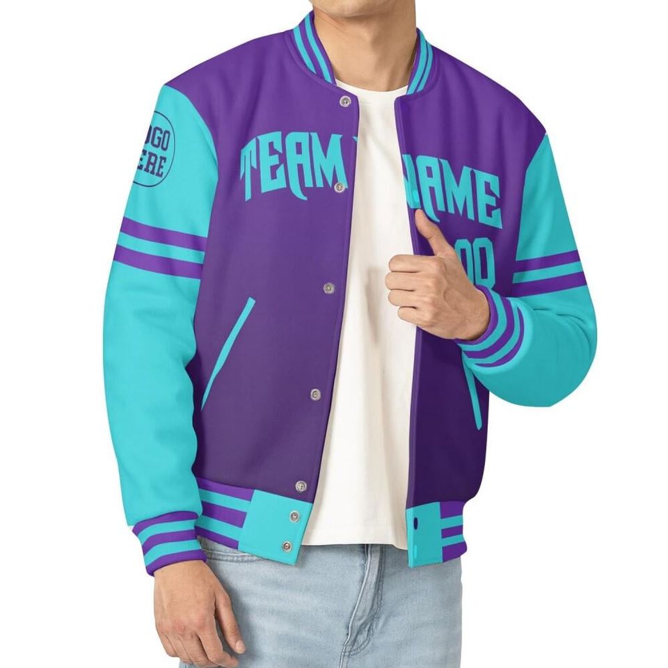 Personalized Arizonna Baseball Team Multi Color Varsity Jacket, Custom Logo Team Name Number Jacket, Team Baseball Jacket