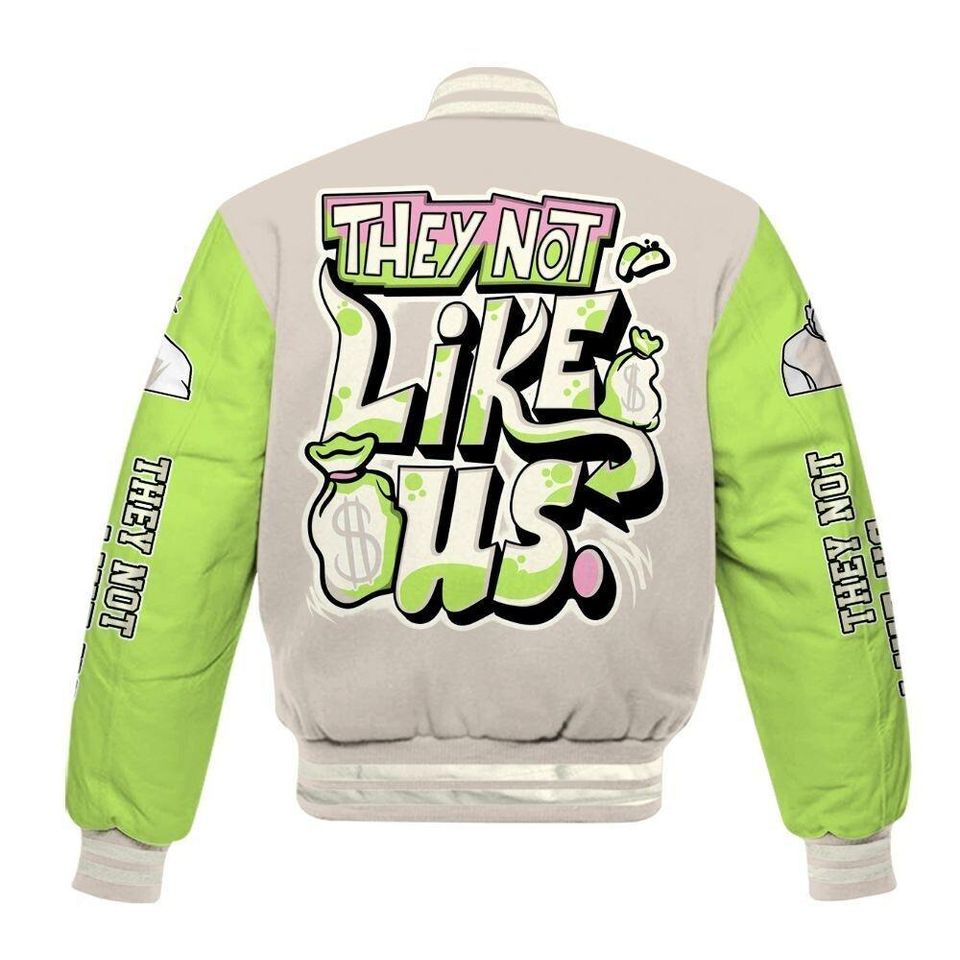 Varsity Jacket To Match Jack Black Night Silver - Dislike Us Graphic All Over Print Varsity Jacket