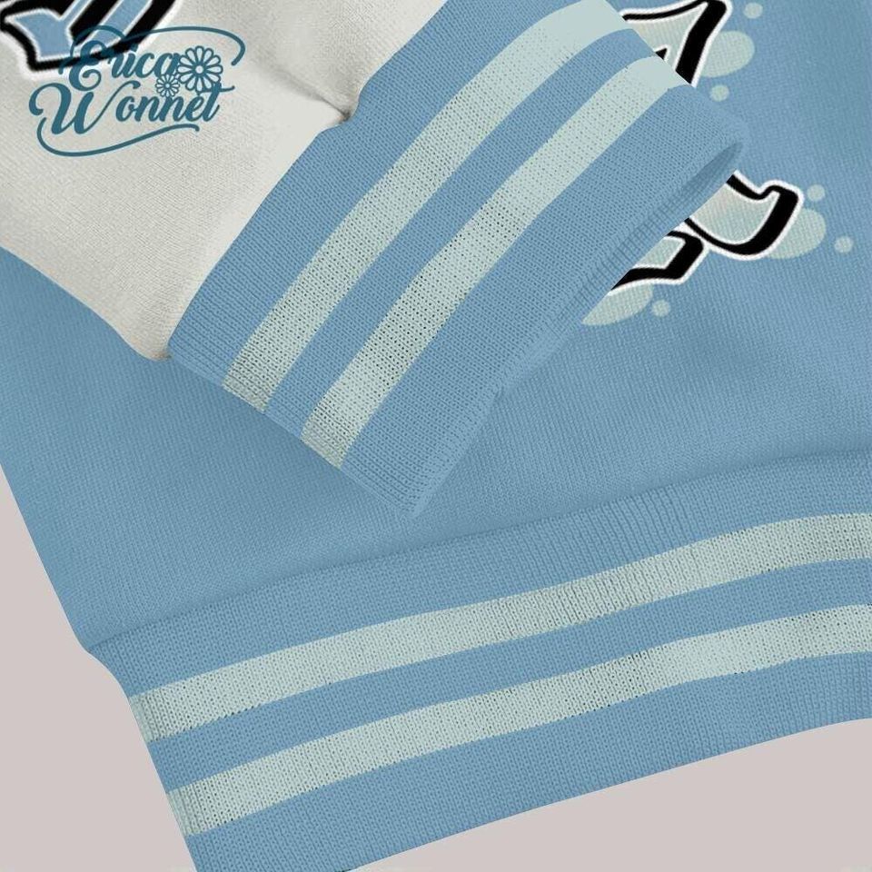 Varsity Jacket To Match Blue 2025 4s - None Like Us All Over Print Varsity Jacket