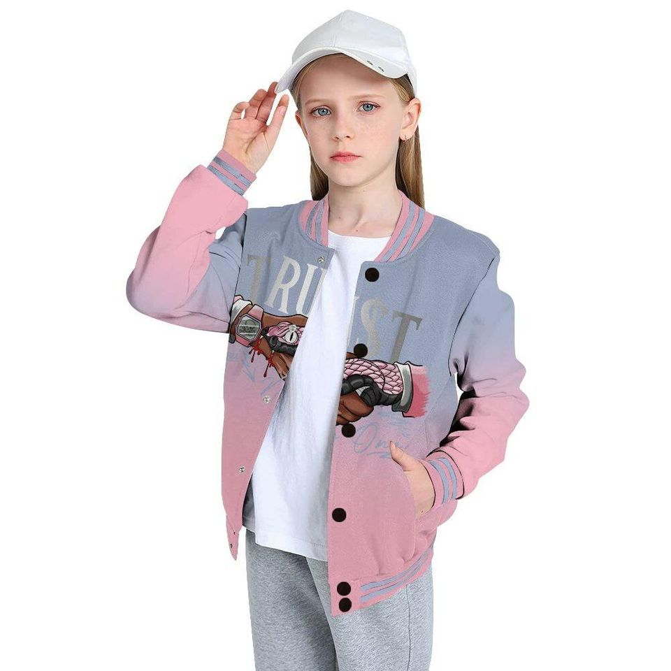 Dunkare Varsity Jacket To Match AJ 5 Retro 35th Anniversary 5s - Trust No One Drip All Over Print