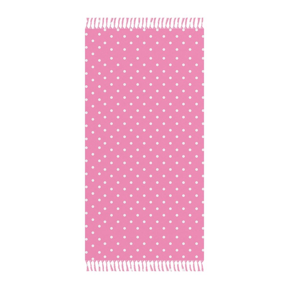 Pink Polka Dot Boho Beach Cloth