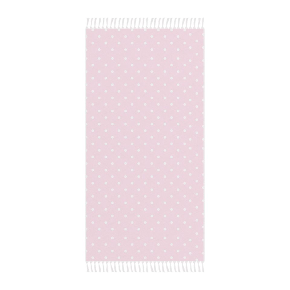 Pink Polka Dot Boho Beach Cloth