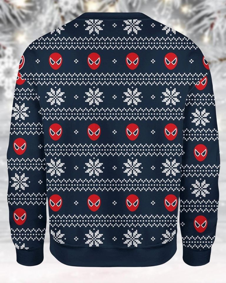 Spider-Man Ugly Christmas Sweater, Marvel Holiday Sweater