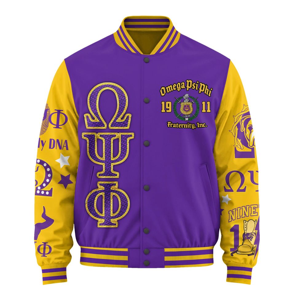 Omega Psi Phi Baseball Jacket