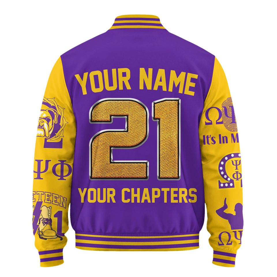 Omega Psi Phi Baseball Jacket