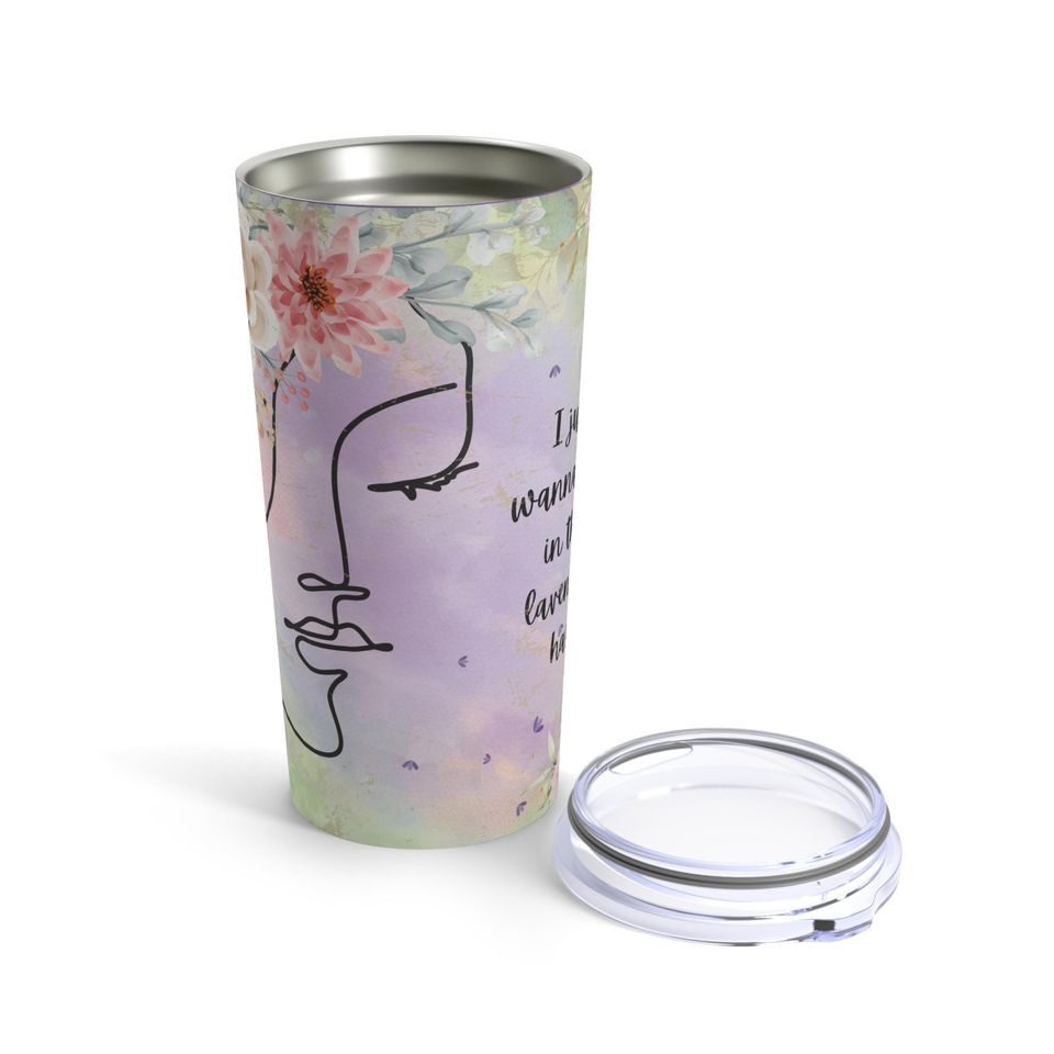 Floral Lavender Haze Tumbler 20oz Gifts For Her Travel Cup Birthday Gifts Housewarming Gifts