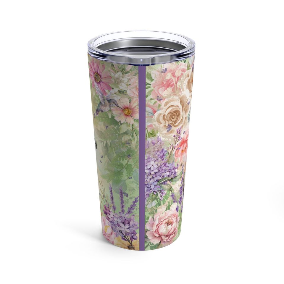 Floral Lavender Haze Tumbler 20oz Gifts For Her Travel Cup Birthday Gifts Housewarming Gifts