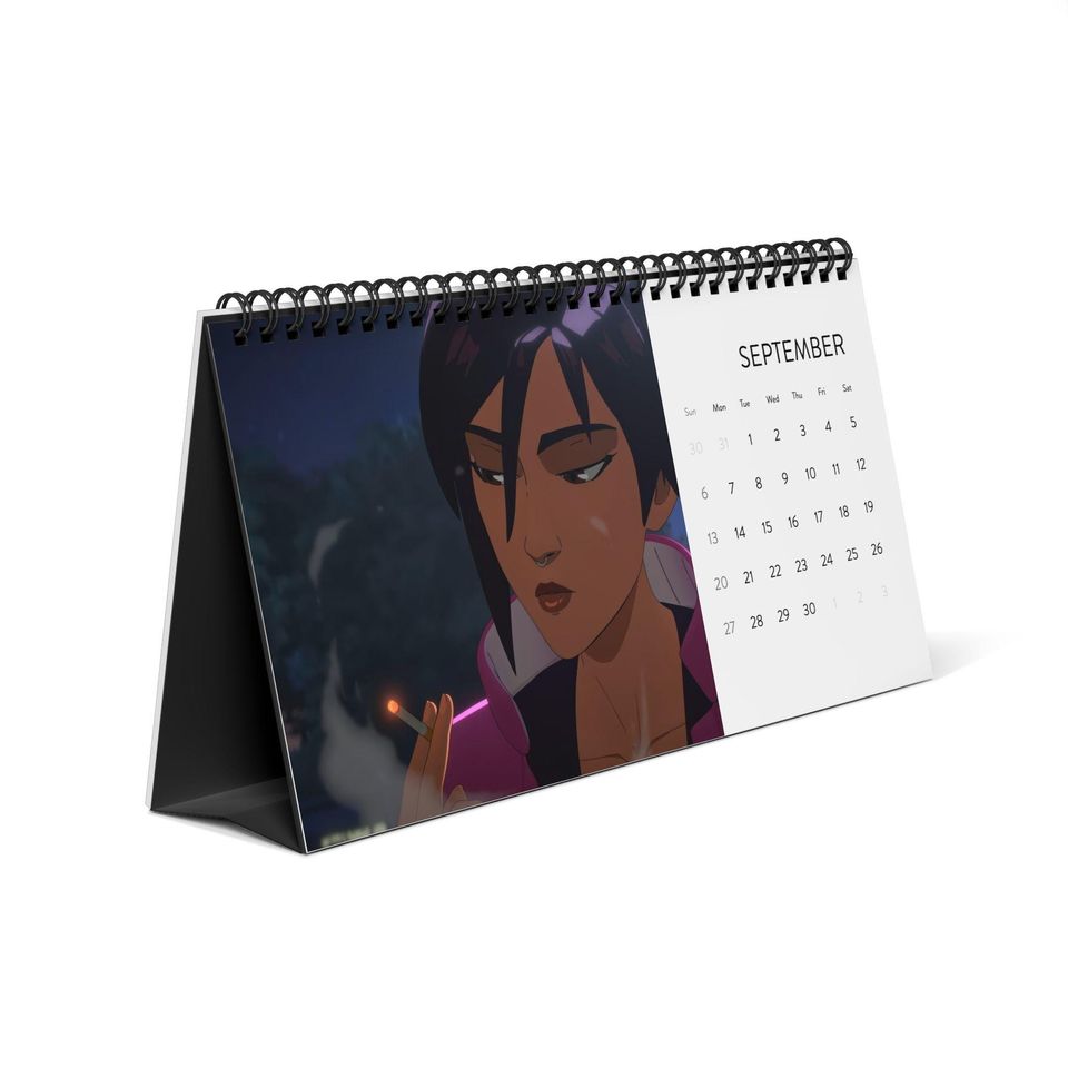 Invisigal Dispatch Game Desktop Calendar, Dispatch Invisigal Calendar, Dispatch Fan Gift