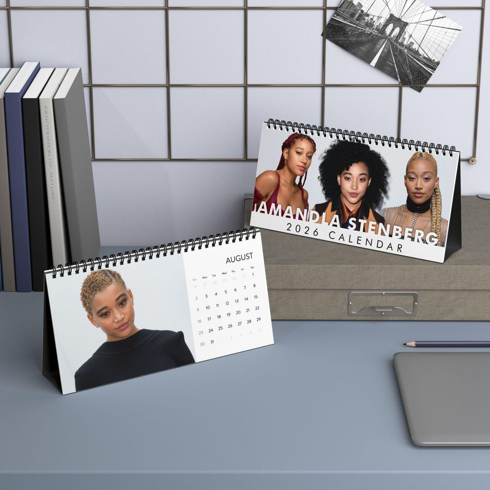 Amandla Stenberg Desktop Calendar (2026 grid), Amandla Stenberg Calendar, Amandla Stenberg Fan gifts