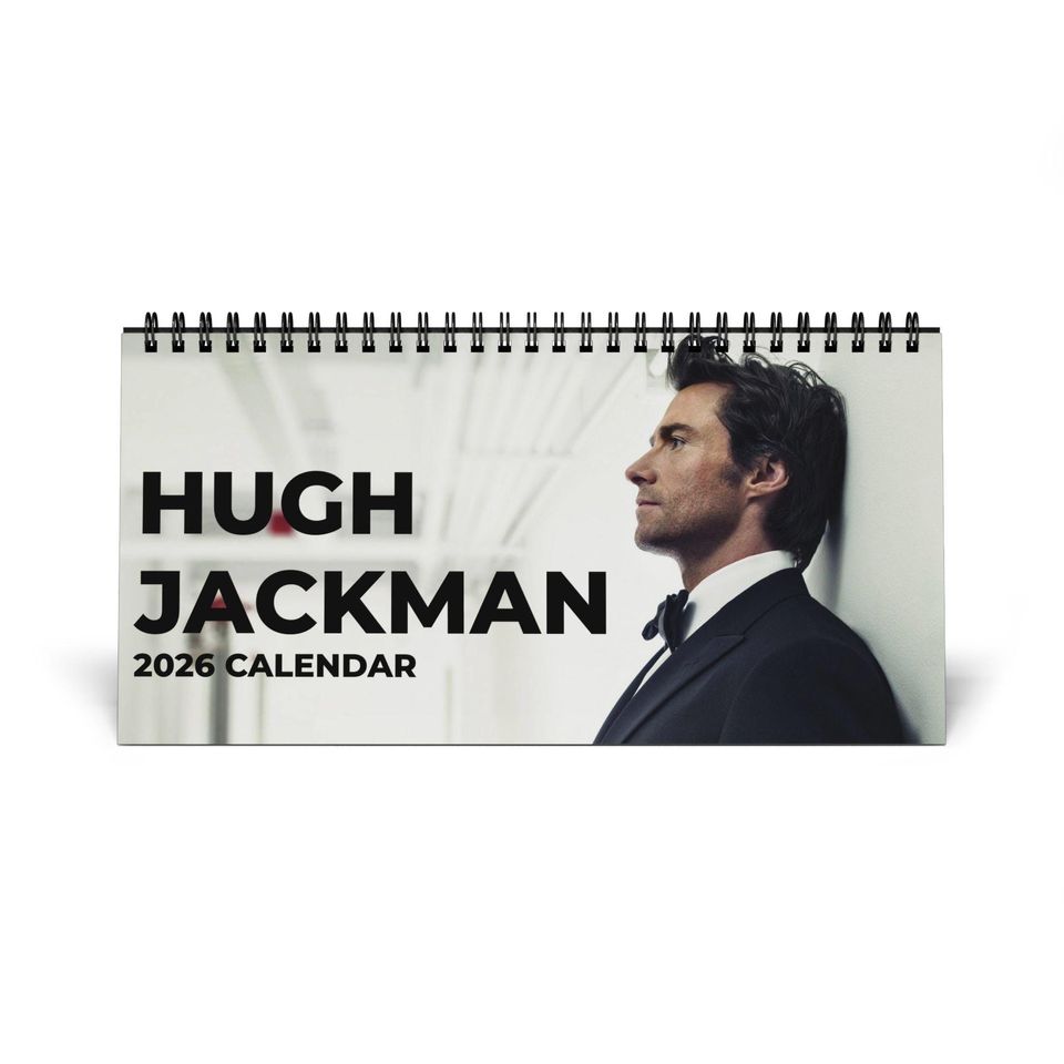 Hugh Jackman Desktop Calendar, Hugh Jackman Actor Calendar, Hugh Jackman Fan Gift