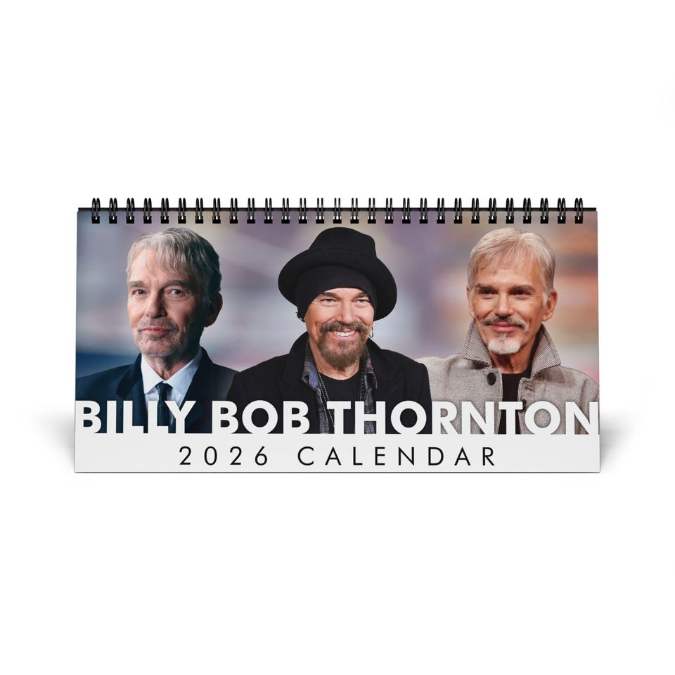 Billy Bob Thornton Desktop Calendar, Billy Bob Thornton Actor Calendar, Billy Bob Thornton Fan Gift