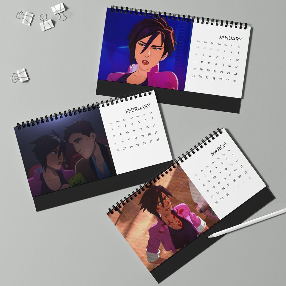 Invisigal Dispatch Game Desktop Calendar, Dispatch Invisigal Calendar, Dispatch Fan Gift
