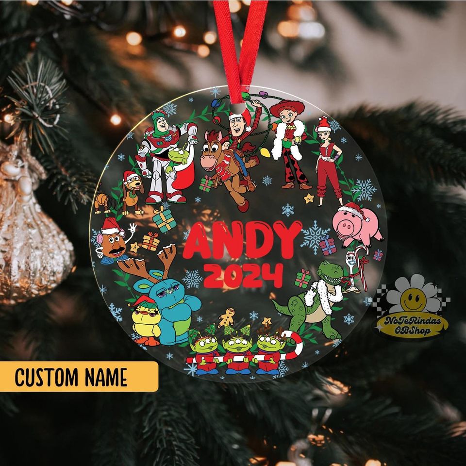 Personalized Disney Toy Story Christmas Acrylic Ornament, Christmas Gift For Kid