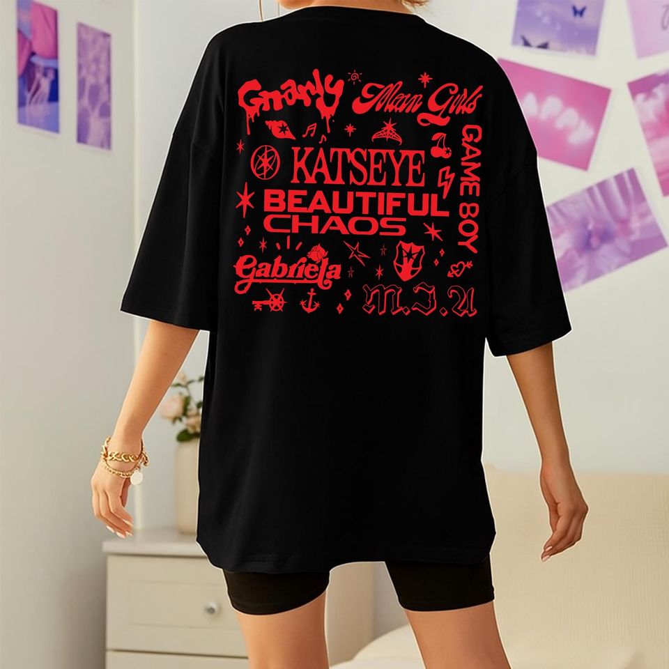 Retro Katseye Double Sided Hoodies with Katseye Kpop