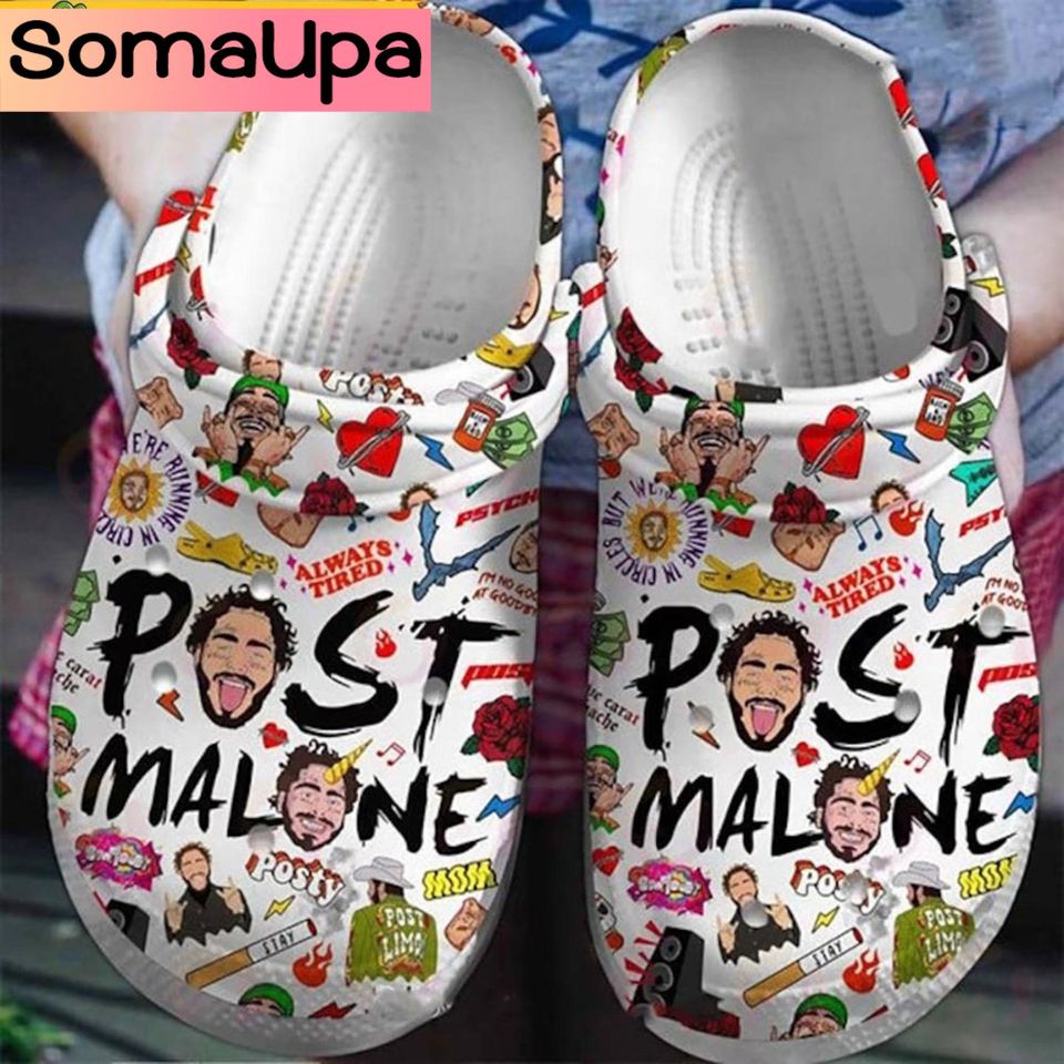 Post Malone Clogs Shoes, Post Malone Slipper