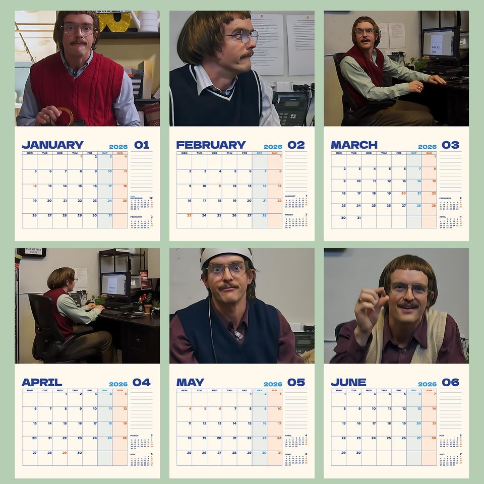 Do It Lady 2026 Wall Calendar, Do It Lady Meme Calendar, Funny Character Comedy Planner