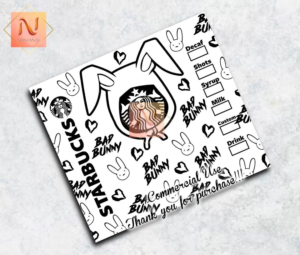 Bad Bunny Easter Day Tumbler with Lid and Straw