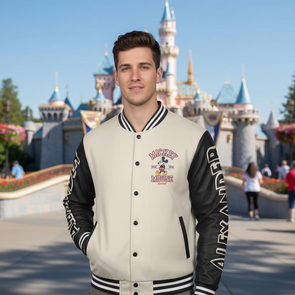 Personalized Mickey Mouse Baseball Jacket