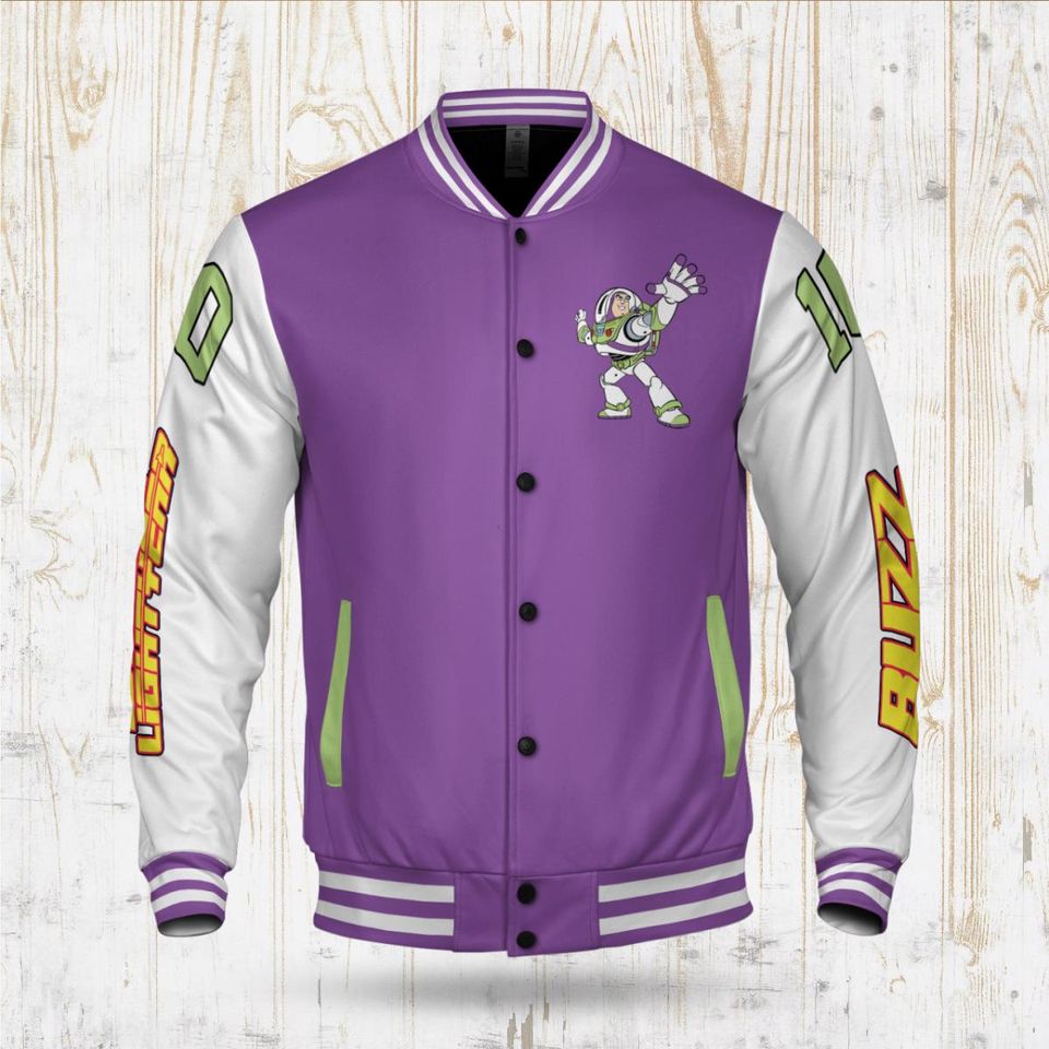 Personalized Buzz Lightyear Varsity Jacket: Toy Story Inspired Baseball Outfit