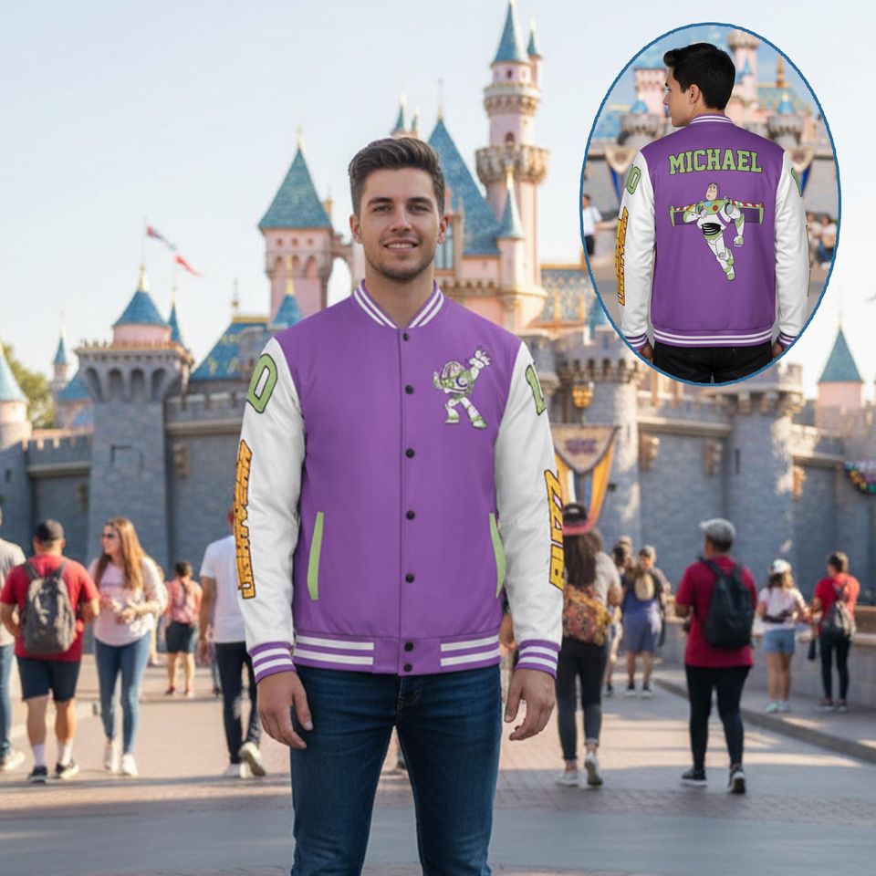 Personalized Buzz Lightyear Varsity Jacket: Toy Story Inspired Baseball Outfit