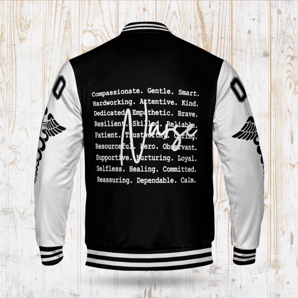 Personalized Nurse Varsity Jacket: Medical Staff Gift