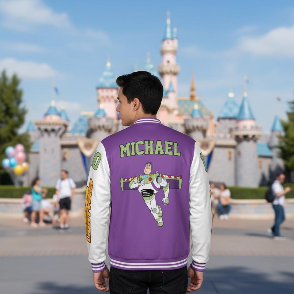 Personalized Buzz Lightyear Varsity Jacket: Toy Story Inspired Baseball Outfit