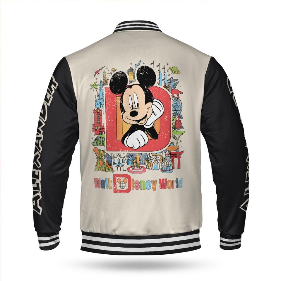 Personalized Mickey Mouse Baseball Jacket