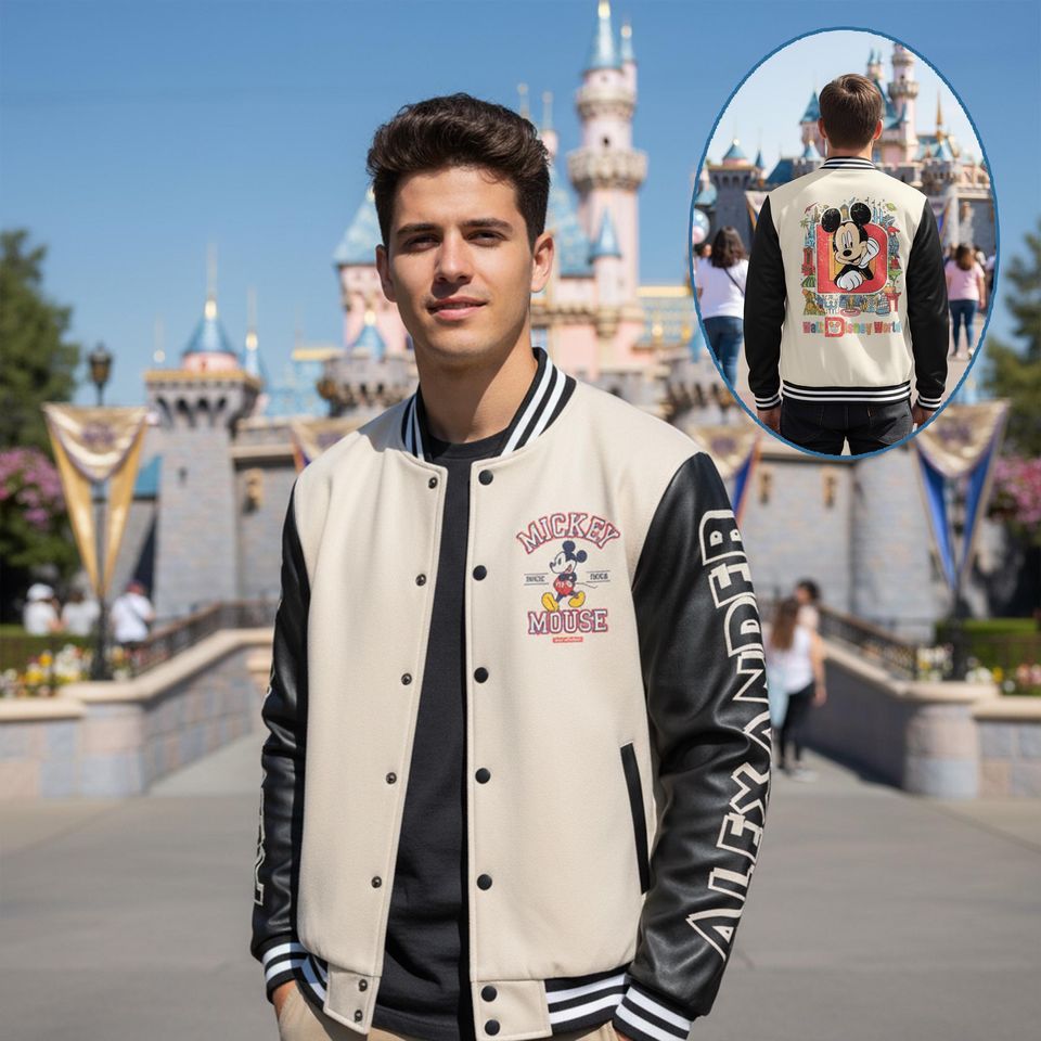 Personalized Mickey Mouse Baseball Jacket