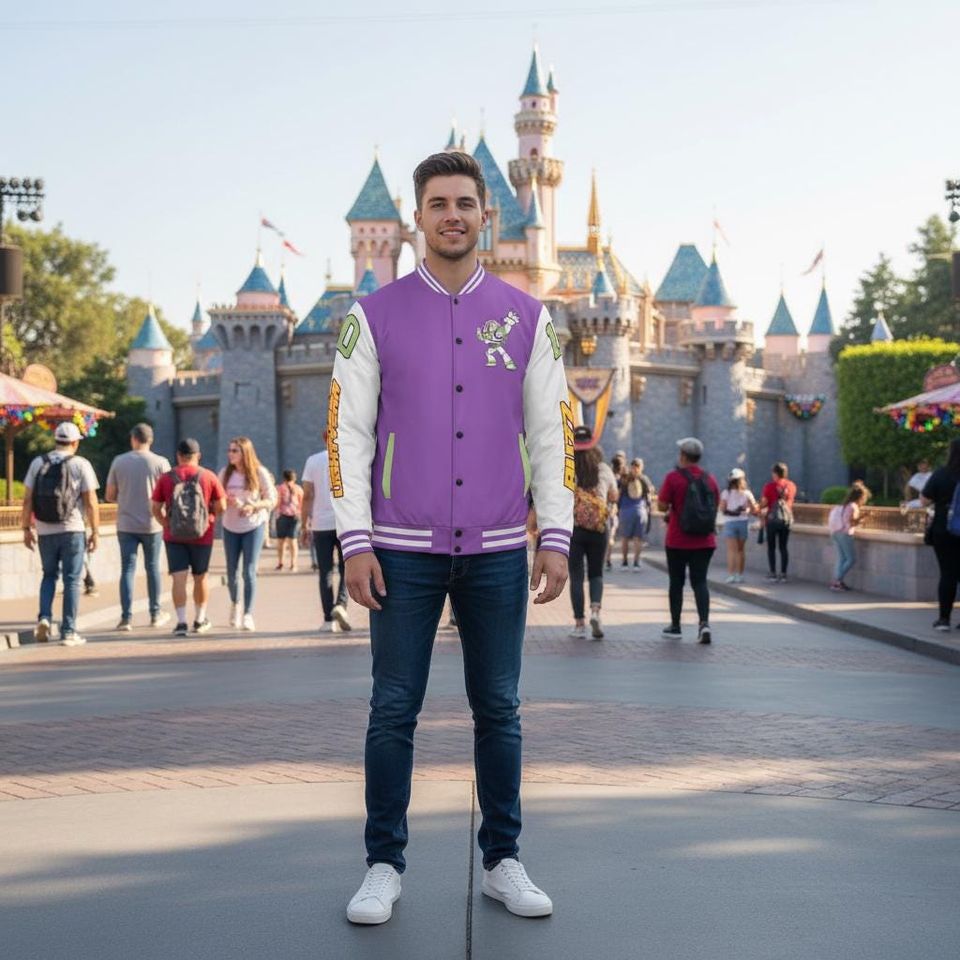 Personalized Buzz Lightyear Varsity Jacket: Toy Story Inspired Baseball Outfit